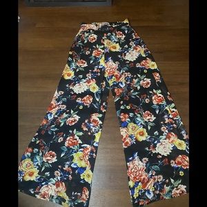Meghan LA Floral Wide Leg Pants